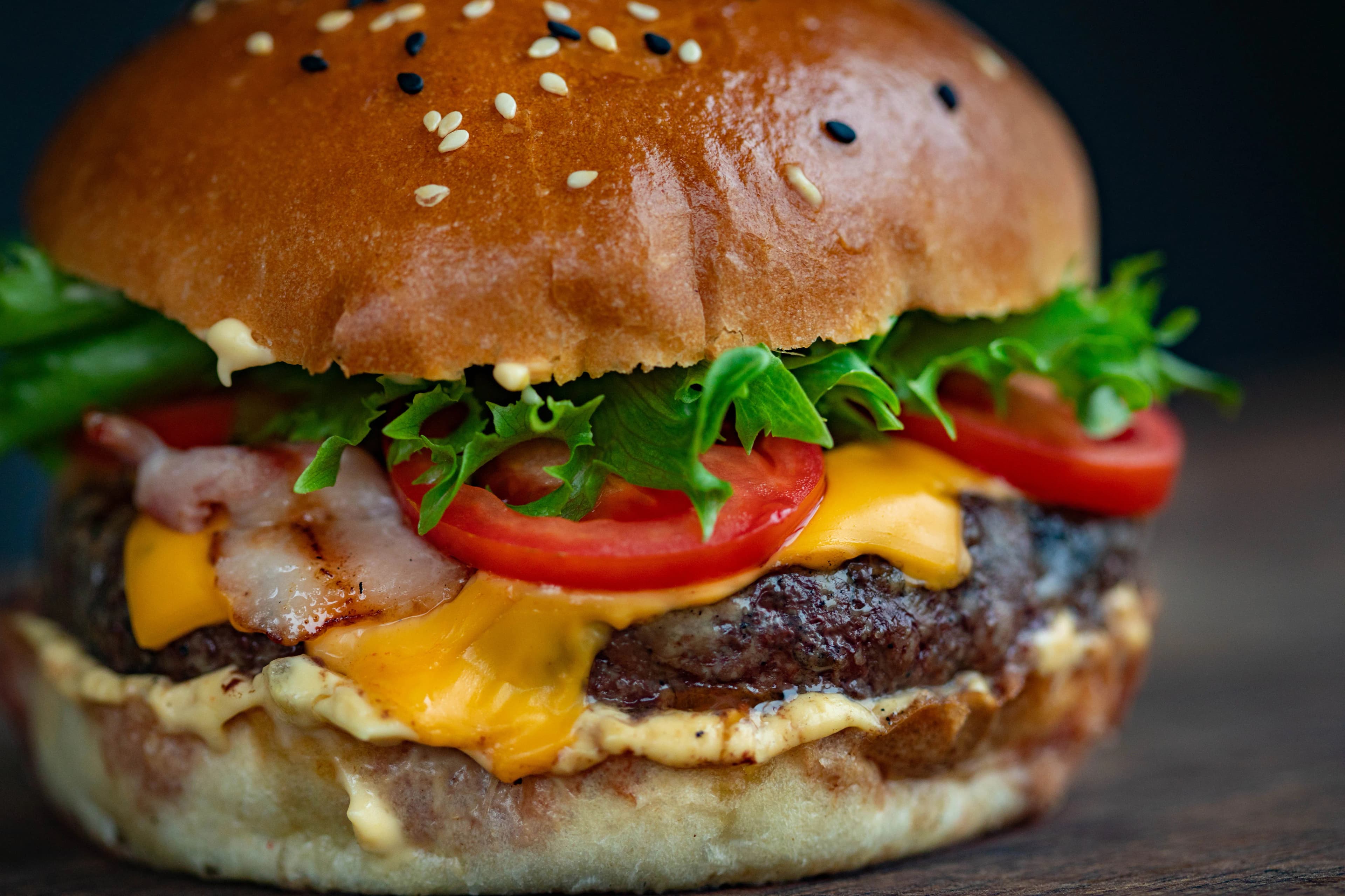 A classic cheeseburger representing McDonalds history and the fast food empire